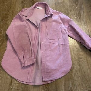 Vestique corduroy shirt in pink